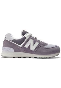 Buty unisex New Balance U574FPG – fioletowe. Okazja: na co dzień. Kolor: fioletowy. Materiał: guma, zamsz, skóra, materiał, syntetyk. Szerokość cholewki: normalna. Model: New Balance 574