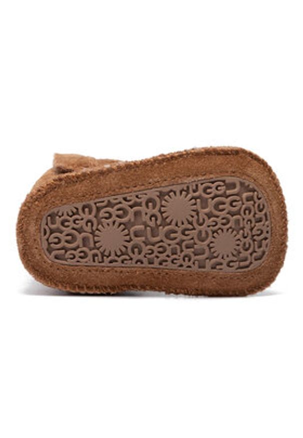 Ugg Śniegowce I Baby Neumel & Ugg Beanie 1104729I Brązowy. Kolor: brązowy. Materiał: skóra
