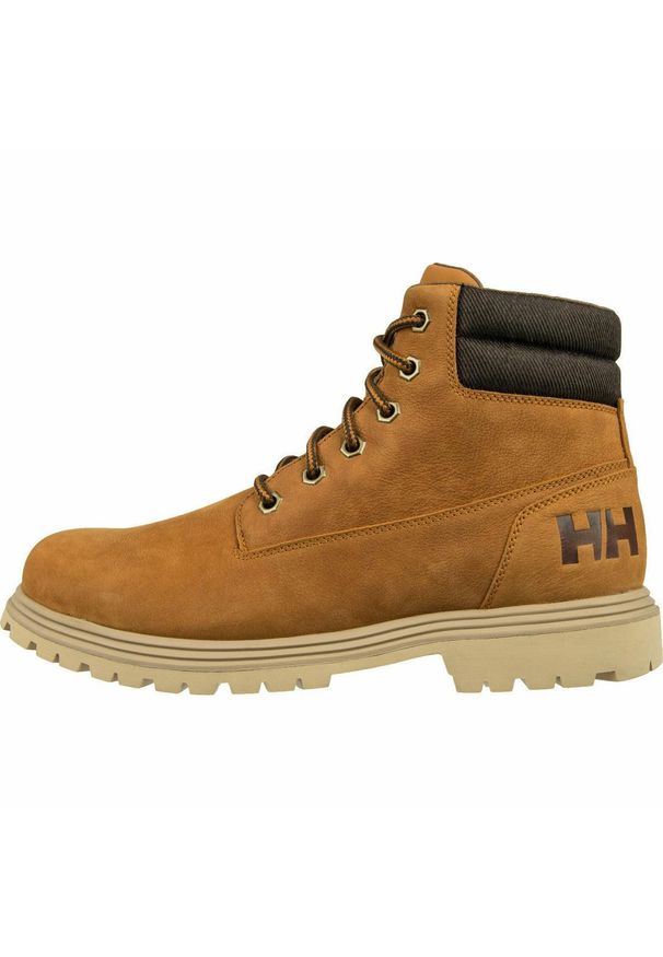 Buty do chodzenia męskie Helly Hansen Fremont. Wysokość cholewki: za kostkę. Zapięcie: sznurówki. Kolor: brązowy. Materiał: materiał, tkanina, skóra. Szerokość cholewki: normalna. Sport: turystyka piesza