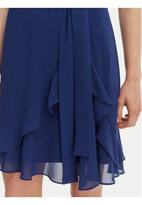 Morgan Sukienka koktajlowa 241-ROSVAL Granatowy Regular Fit. Kolor: niebieski. Materiał: syntetyk. Styl: wizytowy #2