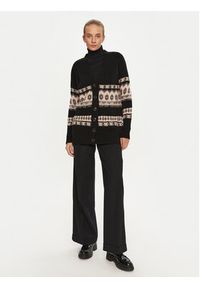 Marella Kardigan Jolly 2423346102 Czarny Relaxed Fit. Kolor: czarny. Materiał: wełna