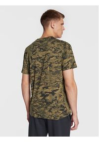 Under Armour T-Shirt 1357727 Khaki Loose Fit. Kolor: brązowy. Materiał: bawełna