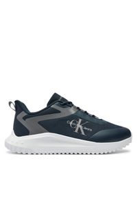 Calvin Klein Sneakersy Eva Runner Low Lace Ml Mix YM0YM00968 Granatowy. Kolor: niebieski. Materiał: materiał #1