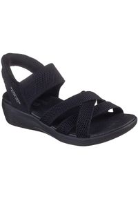 skechers - Sandały Skechers Arya - Cooling Off, Kobiety. Kolor: czarny. Materiał: materiał