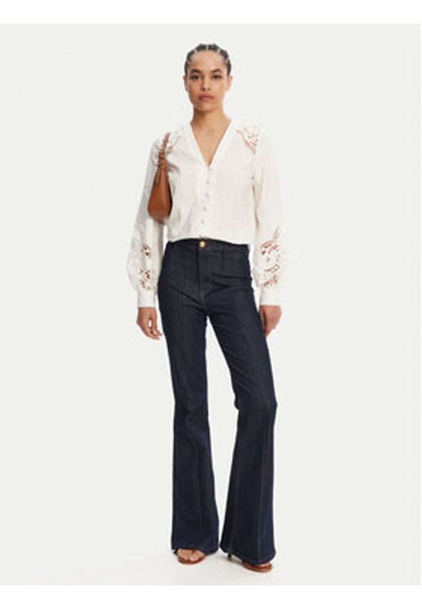 TwinSet - TWINSET Koszula 251TT2333 Écru Regular Fit. Materiał: bawełna