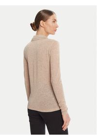 Patrizia Pepe Sweter 8K0320 K128 Beżowy Regular Fit. Kolor: beżowy. Materiał: syntetyk #5