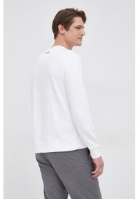 Calvin Klein - Bluza bawełniana. Okazja: na co dzień. Kolor: biały. Materiał: bawełna. Wzór: gładki. Styl: casual #4