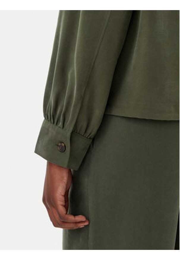 Tom Tailor Koszula 1045274 Zielony Regular Fit. Kolor: zielony. Materiał: wiskoza