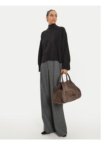 IVY & OAK - IVY OAK Sweter Kareen Rose IO113147 Czarny Loose Fit. Kolor: czarny. Materiał: wełna #4