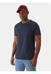 Tommy Jeans T-Shirt DM0DM04411 Granatowy Slim Fit. Kolor: niebieski. Materiał: bawełna #1