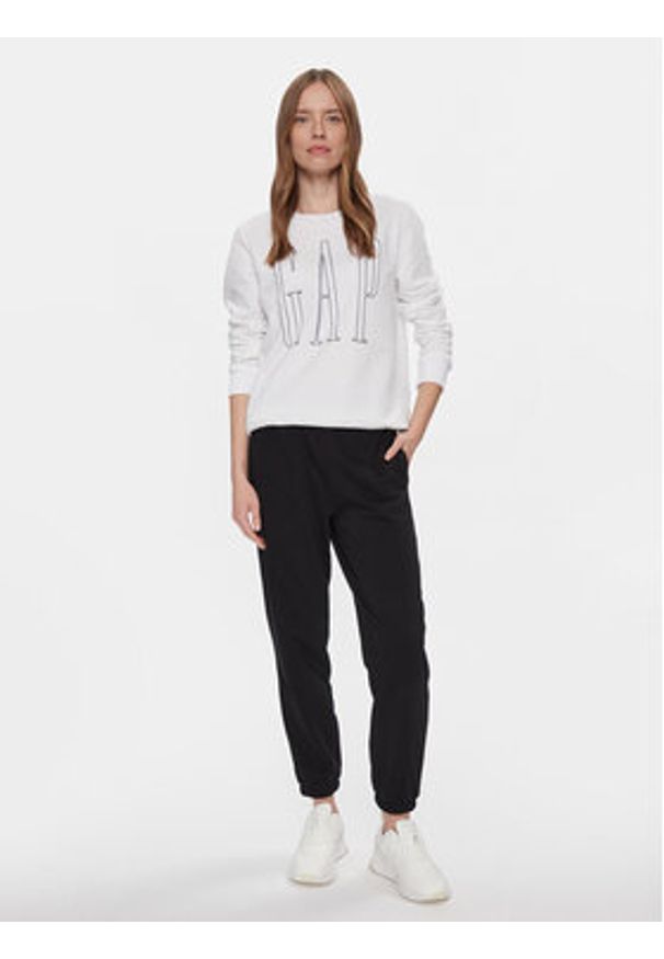 GAP - Gap Bluza 873575-04 Biały Regular Fit. Kolor: biały. Materiał: bawełna, syntetyk