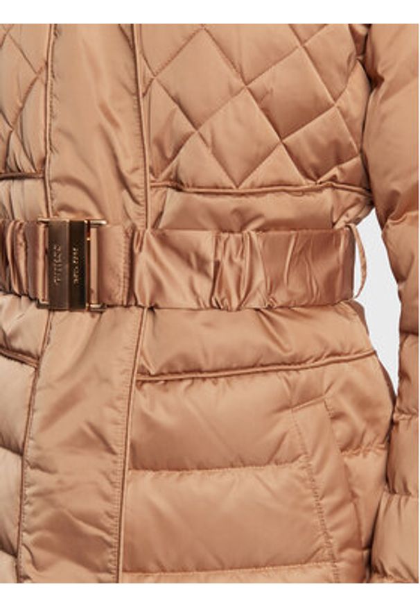 Guess Kurtka puchowa Lolie W2BL61 WEX52 Brązowy Regular Fit. Kolor: brązowy. Materiał: syntetyk, puch