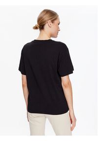 Trussardi Jeans - Trussardi T-Shirt Lettering Print 56T00565 Czarny Regular Fit. Kolor: czarny. Materiał: bawełna. Wzór: nadruk #5