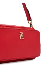 TOMMY HILFIGER - Tommy Hilfiger Torebka Th Daily Camera Bag AW0AW18377 Czerwony. Kolor: czerwony. Materiał: skórzane #3