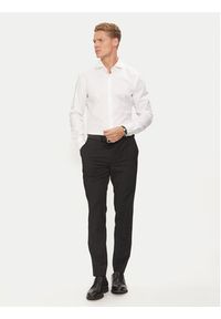 BOSS - Boss Koszula 50491976 Biały Slim Fit. Kolor: biały. Materiał: bawełna #4