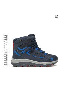 Jack Wolfskin Trekkingi Vojo Texapore Mid K 4042181 Granatowy. Kolor: niebieski. Materiał: skóra. Sport: turystyka piesza #3