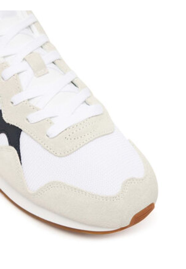 TOMMY HILFIGER - Tommy Hilfiger Sneakersy Runner Icon Mix FM0FM05679 Écru. Materiał: zamsz, skóra