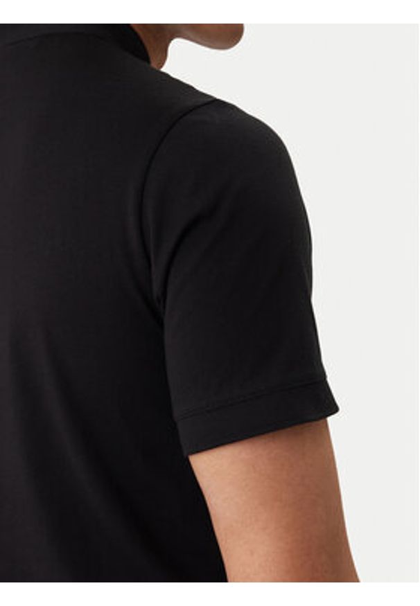Karl Lagerfeld - KARL LAGERFELD Polo 745022 562224 Czarny Regular Fit. Typ kołnierza: polo. Kolor: czarny. Materiał: bawełna