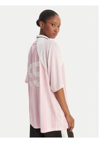 Juicy Couture Polo Juicy Football JCSCT126407 Różowy Oversize. Typ kołnierza: polo. Kolor: różowy. Materiał: syntetyk #5