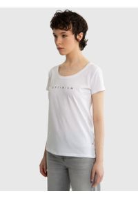 Big-Star - Koszulka damska z napisem biała Regina 110. Kolor: biały. Materiał: jeans, bawełna, materiał. Wzór: napisy. Sezon: wiosna. Styl: sportowy #3