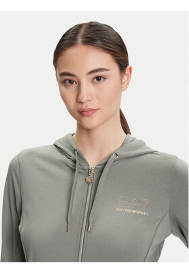 EA7 Emporio Armani Dres 8NTV51 TJ9RZ M7003 Zielony Regular Fit. Kolor: zielony. Materiał: syntetyk