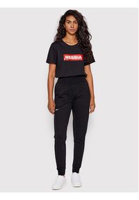 NEBBIA T-Shirt 592 Czarny Regular Fit. Kolor: czarny. Materiał: bawełna #5