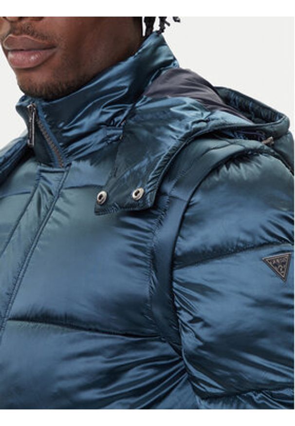 Guess Kurtka zimowa M5BL2L WGZF2 Niebieski Regular Fit. Kolor: niebieski. Materiał: syntetyk. Sezon: zima