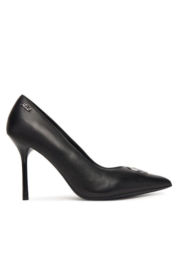 Karl Lagerfeld - KARL LAGERFELD Szpilki Sarabande KL30917A Czarny. Kolor: czarny. Materiał: skóra. Obcas: na szpilce