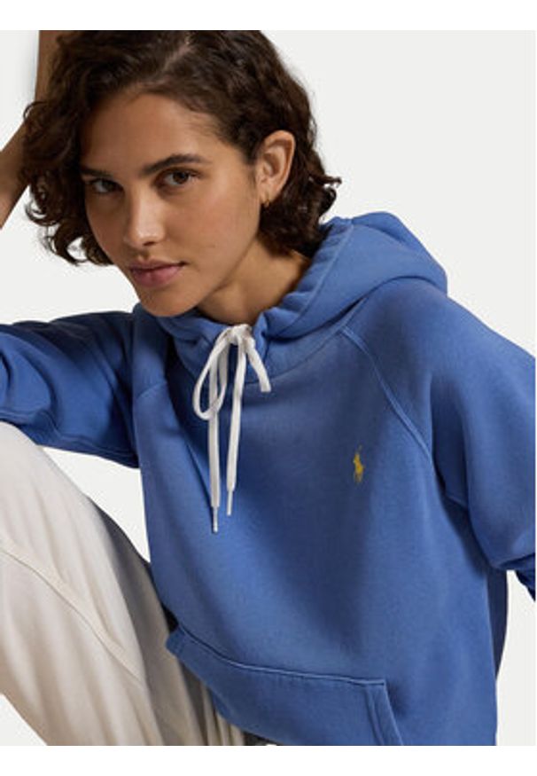 Polo Ralph Lauren Bluza 211943007018 Niebieski Relaxed Fit. Typ kołnierza: polo. Kolor: niebieski. Materiał: bawełna