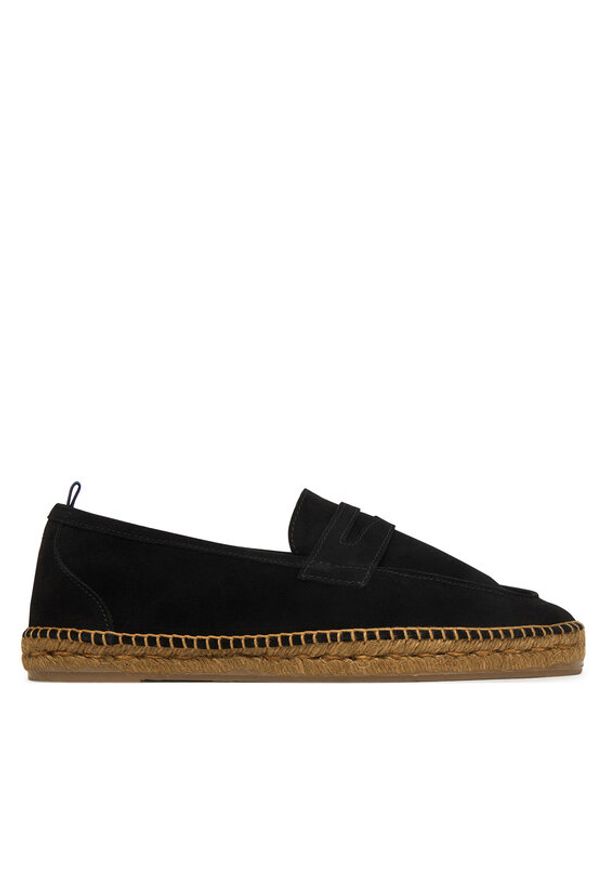 Castañer Espadryle Nacho T 23417 Czarny. Kolor: czarny. Materiał: skóra, zamsz