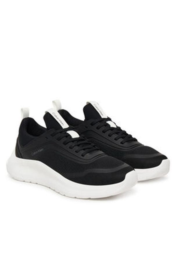 Calvin Klein Sneakersy Light Eva Run Sock Mesh Lycra HW0HW03023 Beżowy. Kolor: beżowy. Materiał: materiał. Sport: bieganie