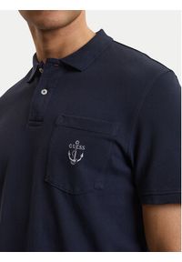 Guess Polo M6GP48 K3476 Granatowy Regular Fit. Typ kołnierza: polo. Kolor: niebieski. Materiał: bawełna #5