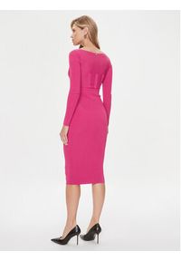 Pinko Sukienka dzianinowa Cavallo 101856 A16N Różowy Slim Fit. Kolor: różowy. Materiał: syntetyk #2
