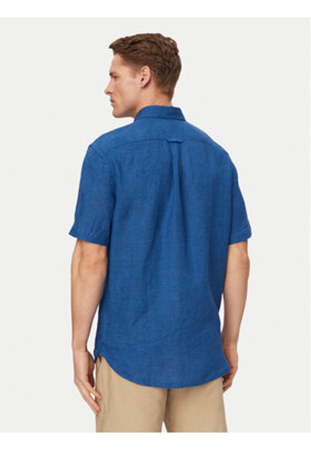 TOMMY HILFIGER - Tommy Hilfiger Koszula MW0MW41531 Niebieski Regular Fit. Kolor: niebieski. Materiał: len