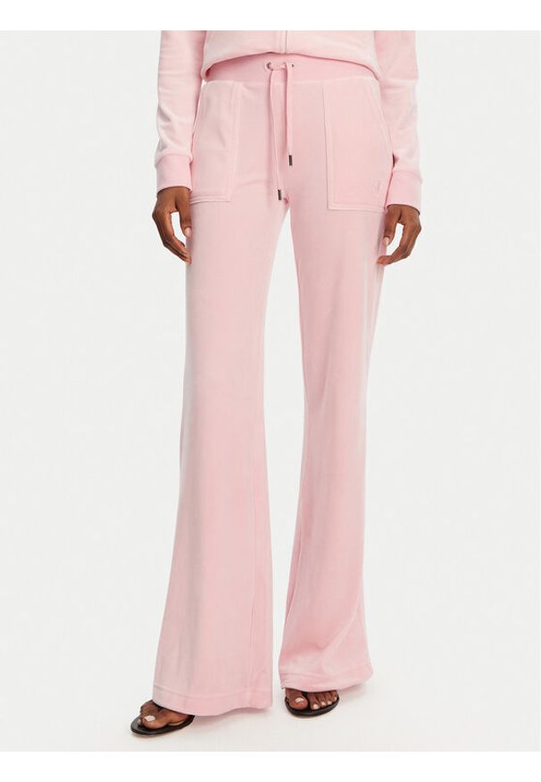 Juicy Couture Spodnie dresowe Layla JCSEBJ001 Różowy Flared Leg. Kolor: różowy. Materiał: syntetyk