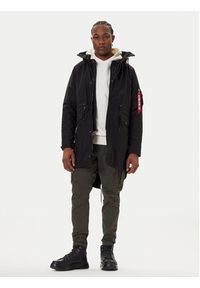 Alpha Industries Parka Studio M-51 Fishtail 258112 Czarny Regular Fit. Kolor: czarny. Materiał: syntetyk #7