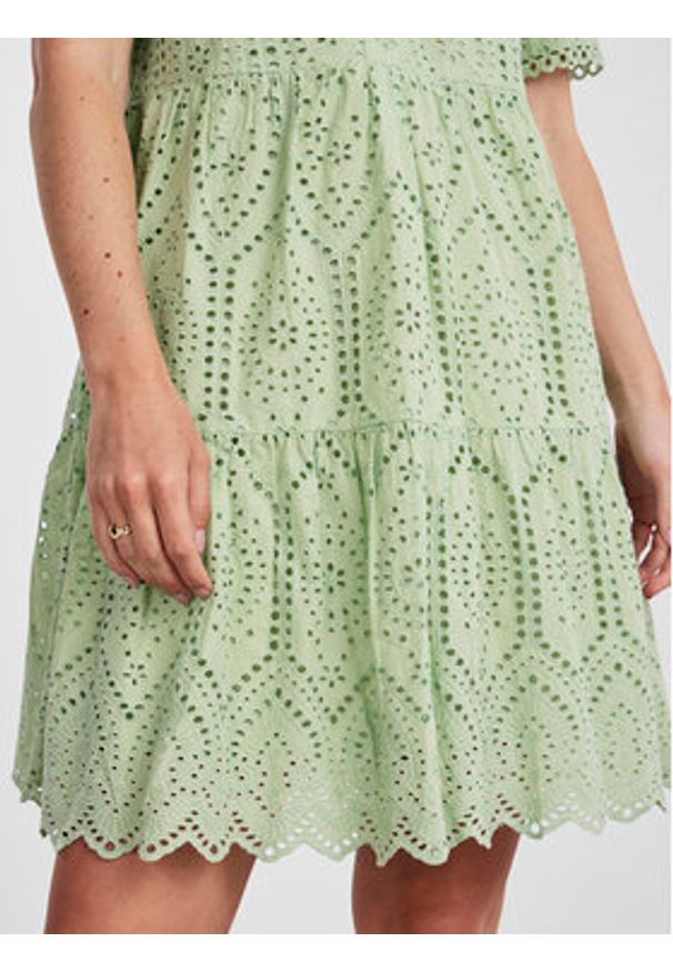 YAS Sukienka letnia Holi 26027163 Zielony Regular Fit. Kolor: zielony. Materiał: bawełna. Sezon: lato
