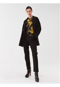 Versace Jeans Couture T-Shirt 75HAH608 Czarny Slim Fit. Kolor: czarny. Materiał: bawełna #3