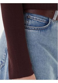 Kontatto Sweter 3M0813C Brązowy Regular Fit. Kolor: brązowy. Materiał: syntetyk #3