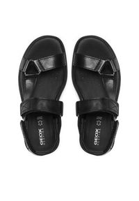 Geox Sandały D Spherica Ec5w A D25ADA 00043 C9999 Czarny. Kolor: czarny. Materiał: skóra