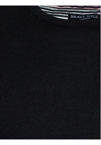 Brave Soul Sweter MK-279PARSEC7 Czarny Regular Fit. Kolor: czarny. Materiał: wiskoza #3
