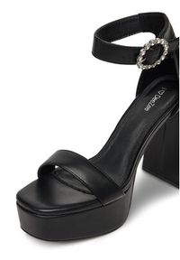 DeeZee Sandały YD1399-6 Czarny. Kolor: czarny. Materiał: skóra #6