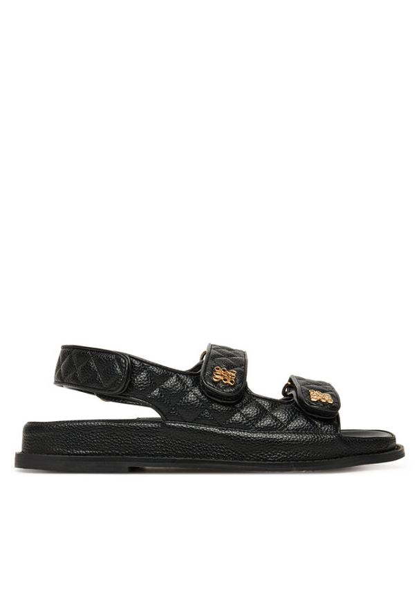 Nine West Klapki V1557-703-1 Czarny. Kolor: czarny. Materiał: materiał, syntetyk