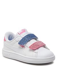 Puma Sneakersy Smash 3.0 L Glitter Velcro V Inf 395610-01 Biały. Kolor: biały #5