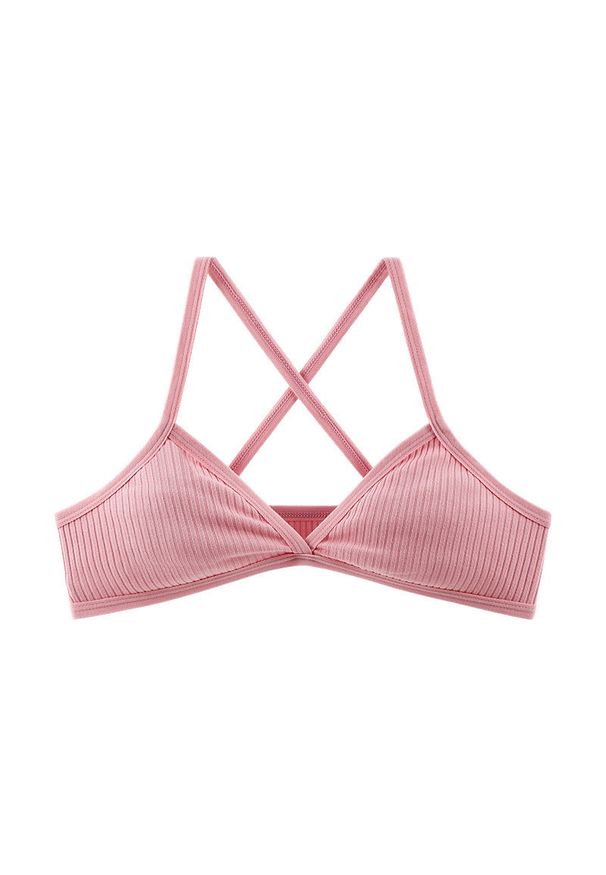 Intica - Braletka miękka z delikatnymi przeszyciami na co dzień i specjalne okazje Cleva. Kolor: różowy. Materiał: tkanina