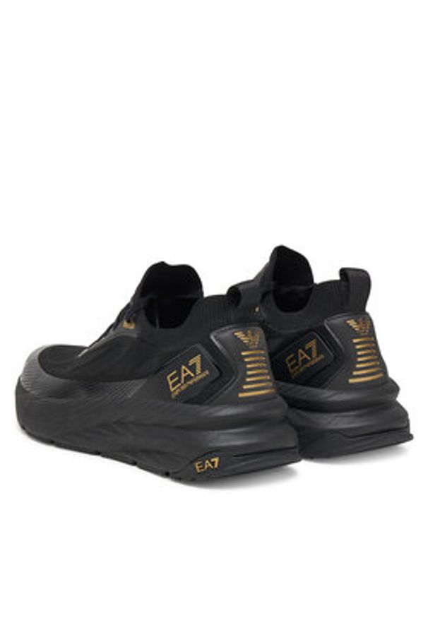 EA7 Emporio Armani Sneakersy 7X000343 AF18639 MC021 Czarny. Kolor: czarny. Materiał: materiał