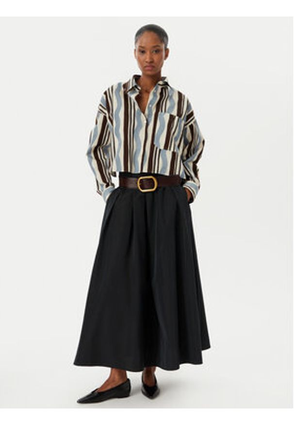 Weekend Max Mara Spódnica trapezowa Curvato 2615101051 Czarny Regular Fit. Kolor: czarny. Materiał: bawełna