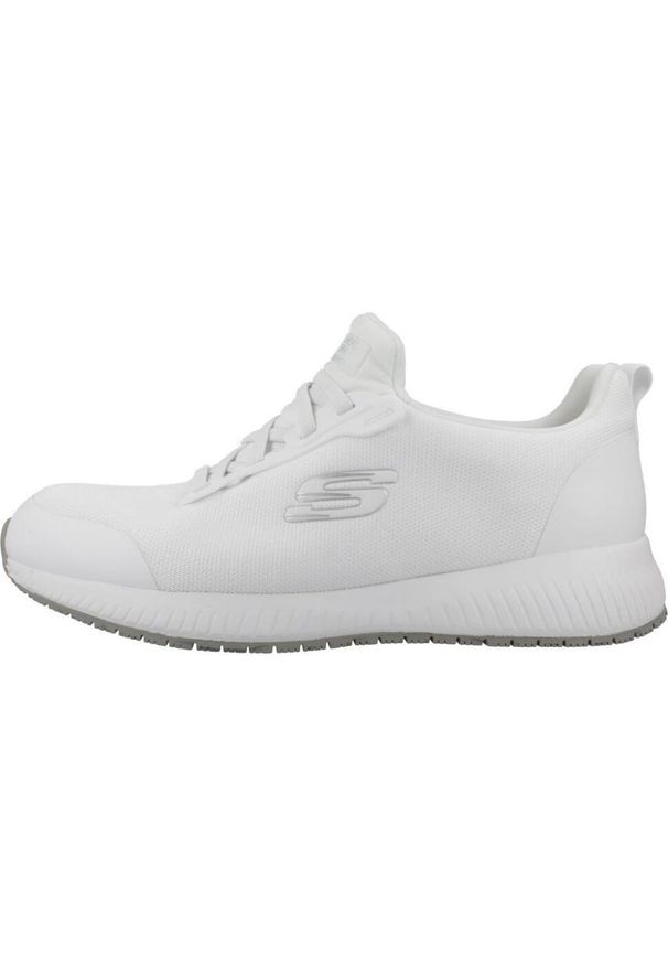 skechers - Obuwie Sportowe Damskie Skechers Work: Squad SR Biały. Kolor: biały. Materiał: syntetyk, tkanina. Model: Skechers Sport. Sport: turystyka piesza
