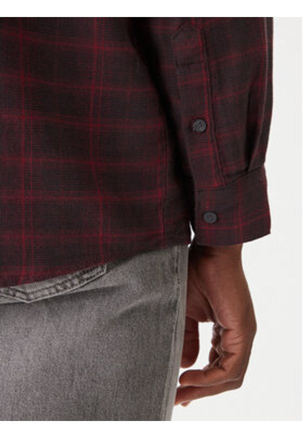 Wrangler Koszula 1 Pkt Flannel 112371522 Bordowy Relaxed Fit. Kolor: czerwony. Materiał: bawełna