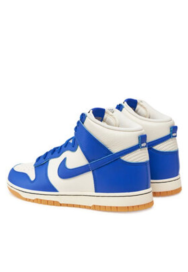 Nike Sneakersy Dunk Hi Retro Se FV6612 001 Niebieski. Kolor: niebieski. Materiał: skóra